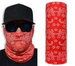 John Boy Multi-Wear Face Guard - Red Paisley